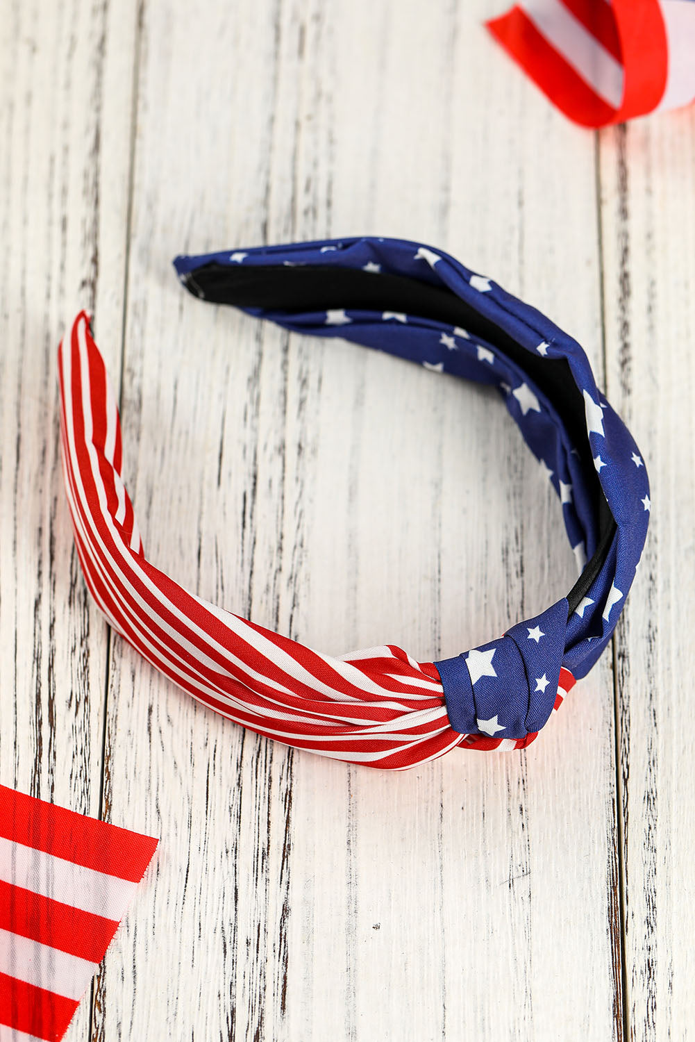 American Flag Bow Knot Headband