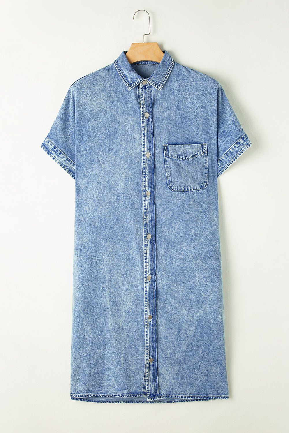 Medium Wash Chambray Dress